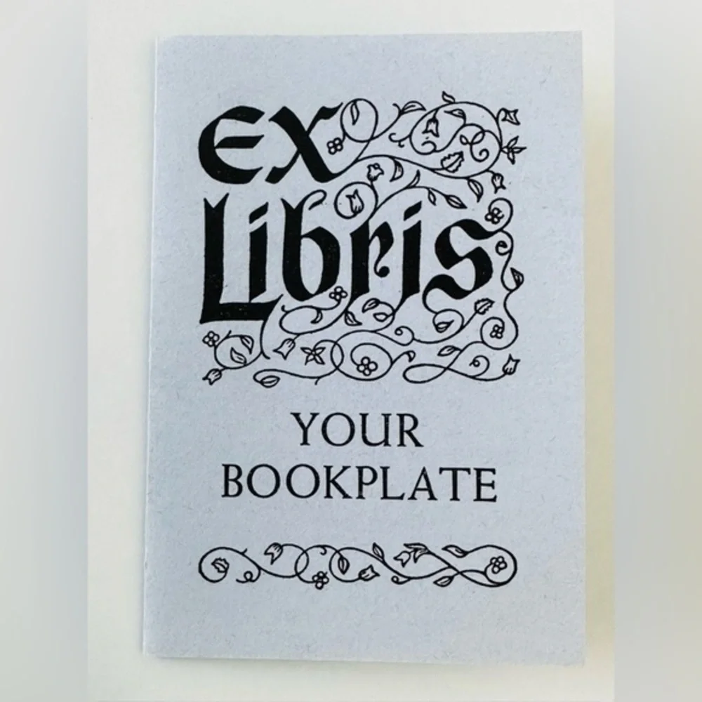 Vintage Bookplates 33 Name Labels For Books Ex Libris 4”x3” Antioch Bookplate Co